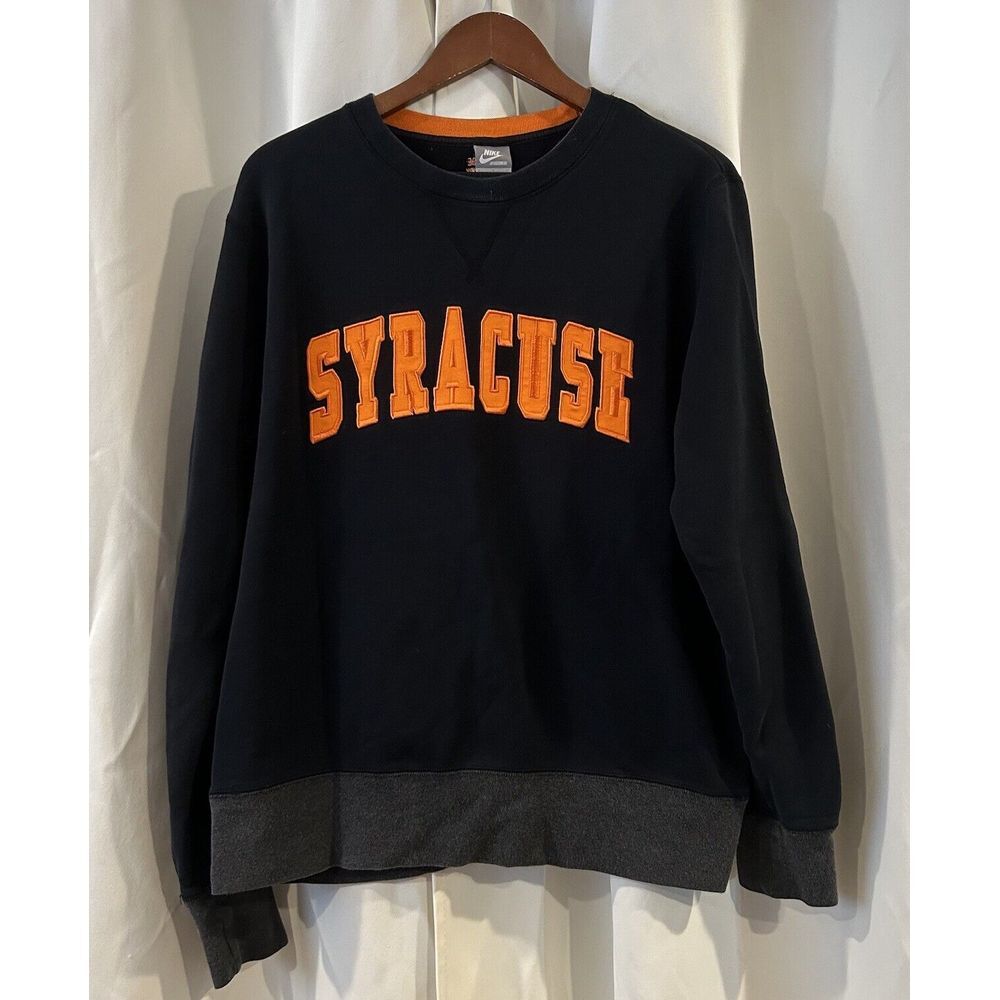 Syracuse Orange Hoodie Mens Large  Nike Sweatshirt Retro Pullover‎ Logo NCAA